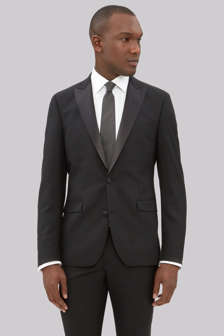 Dkny Slim Fit Black Tuxedo Jacket Buy Online At Moss