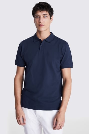 Navy PiquÃ© Polo Shirt