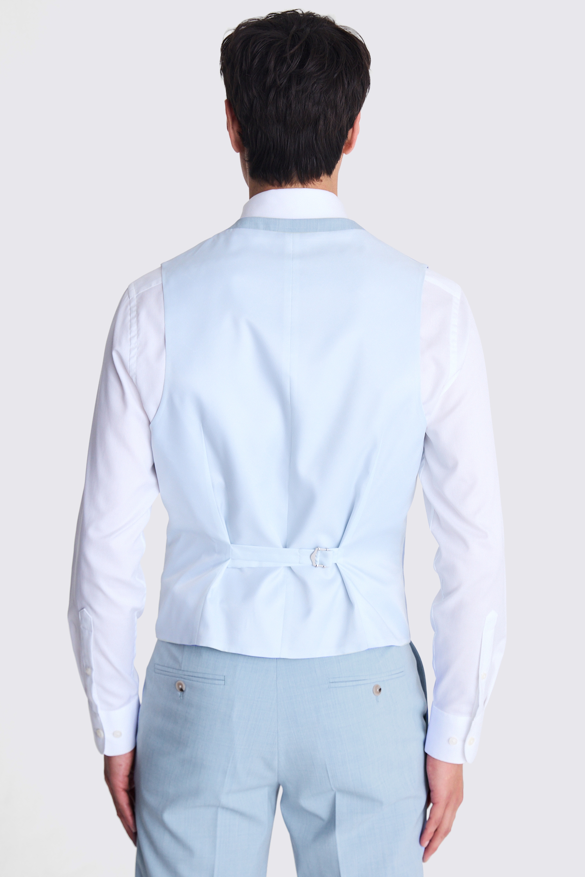 Ted Baker Tailored Fit Light Blue Waistcoat Buy Online At Moss