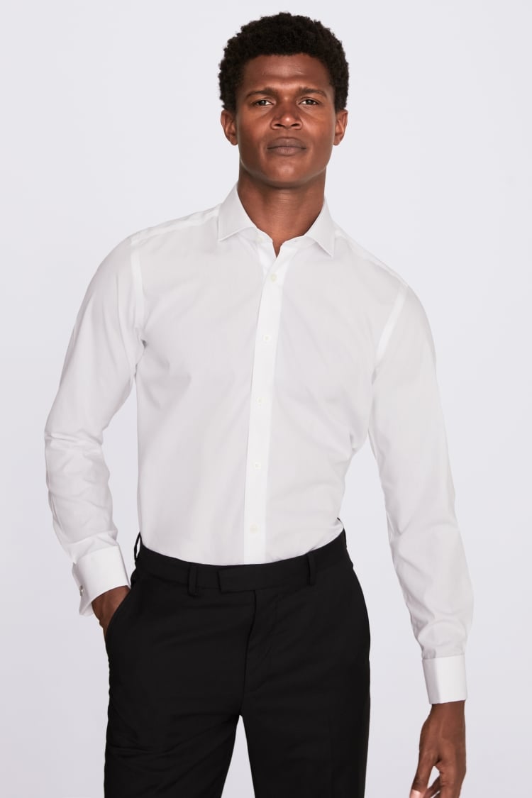 Tailored Fit White Non-Iron Shirt