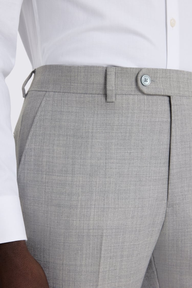 Slim Fit Light Grey Marl Pant