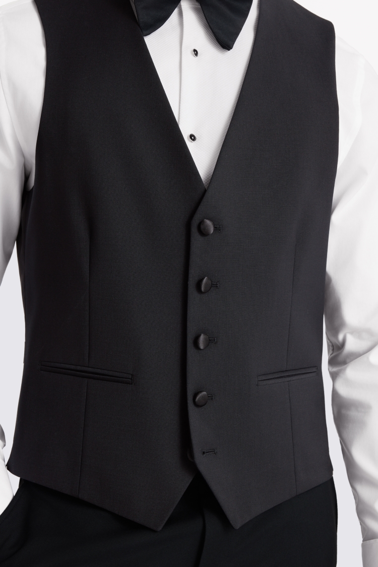Tailored Fit Black Notch Lapel Tuxedo
