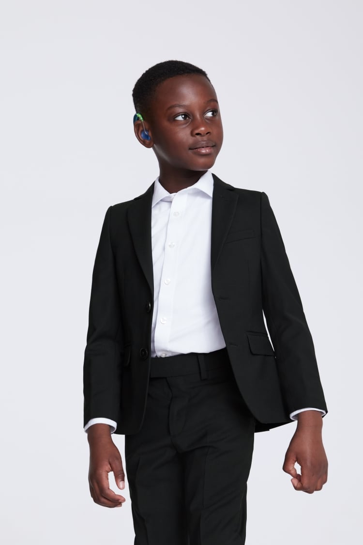 Boys Black Performance Suit