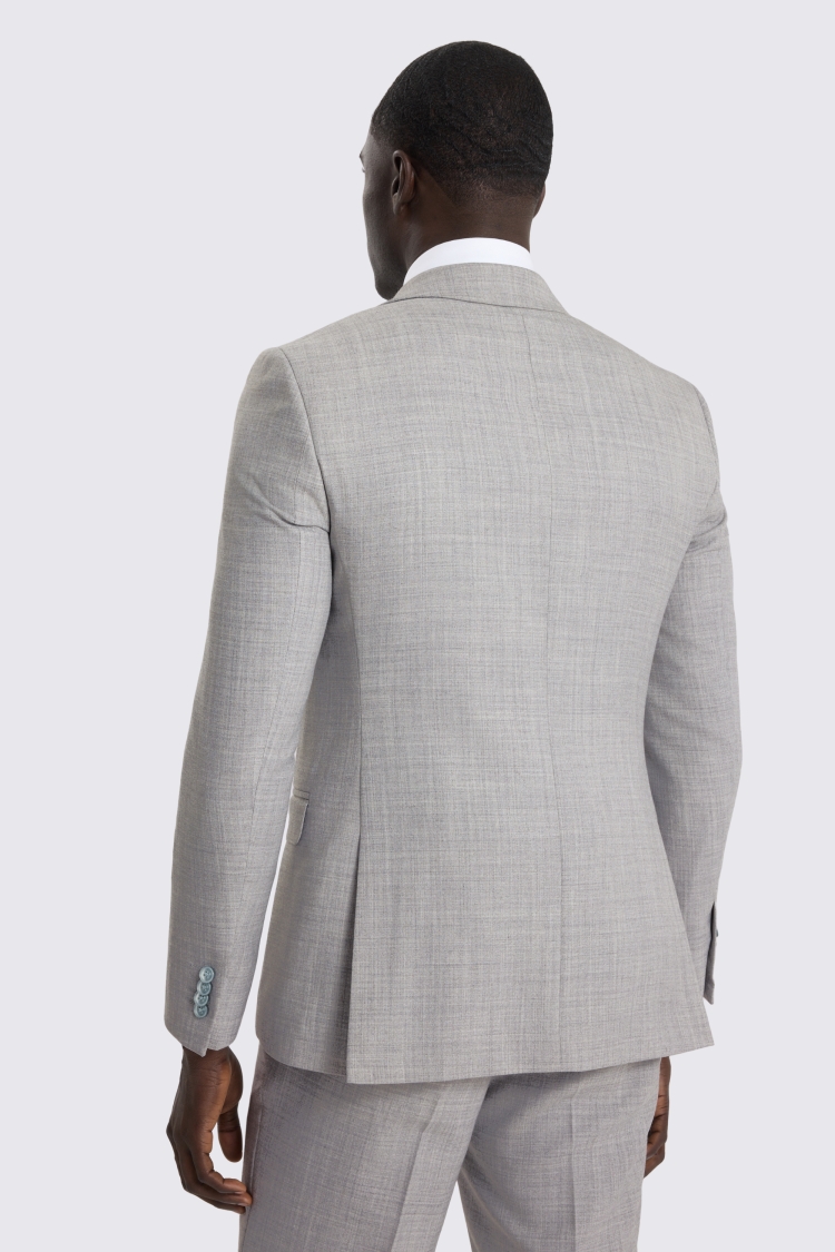 Slim Fit Light Grey Marl Suit