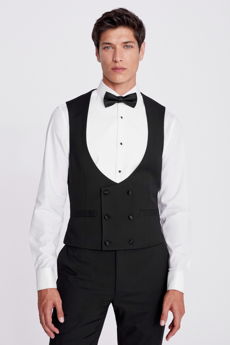 Slim Fit Black Peak Lapel Tuxedo
