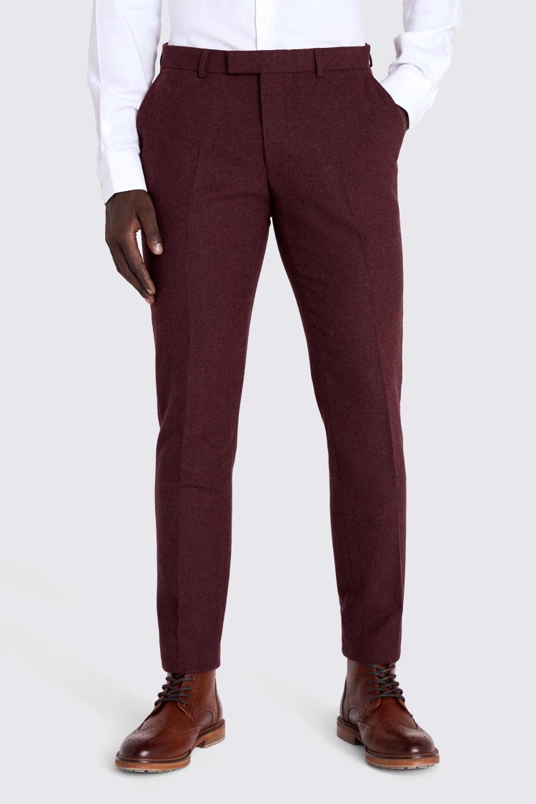 Slim Fit Fig Donegal Trousers