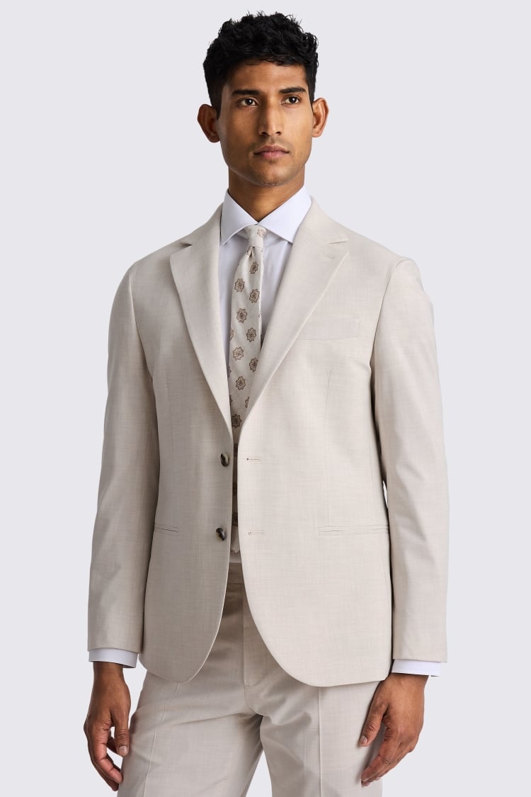 Tailored Fit Light Neutral Jacket