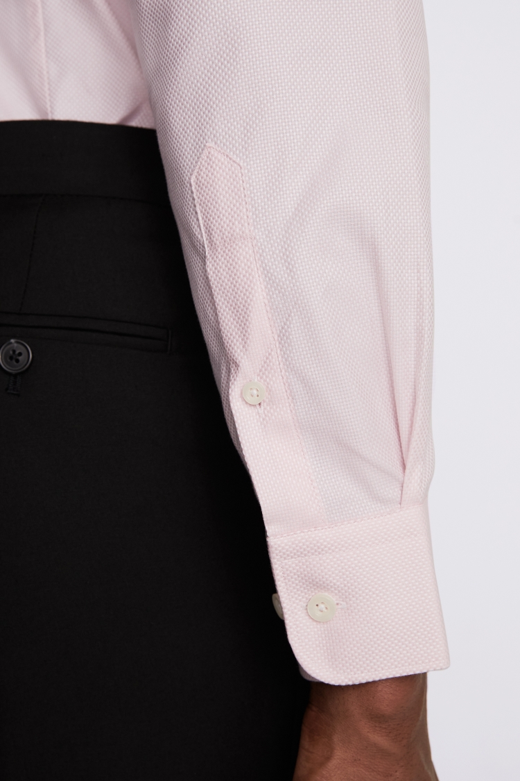 Tailored Fit Pink Dobby Shirt
