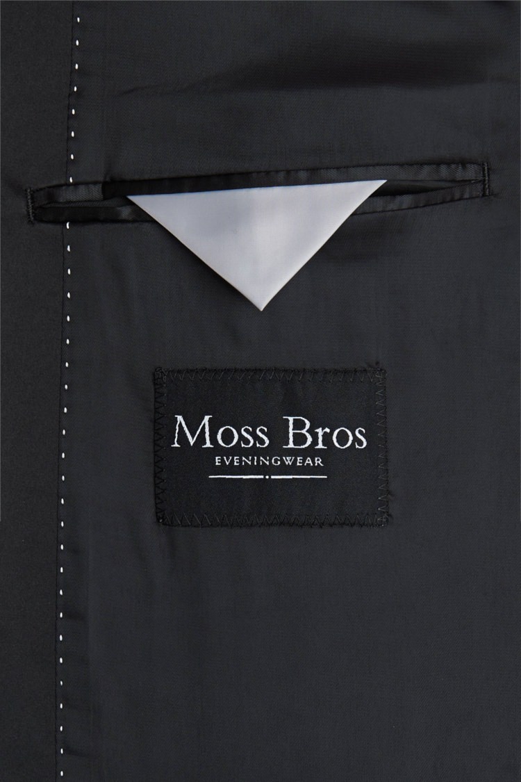Moss Bros Tailored Fit Black Dinner Jacket