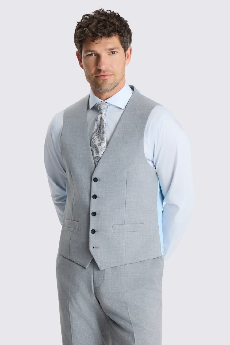 Regular Fit Grey Stretch Suit