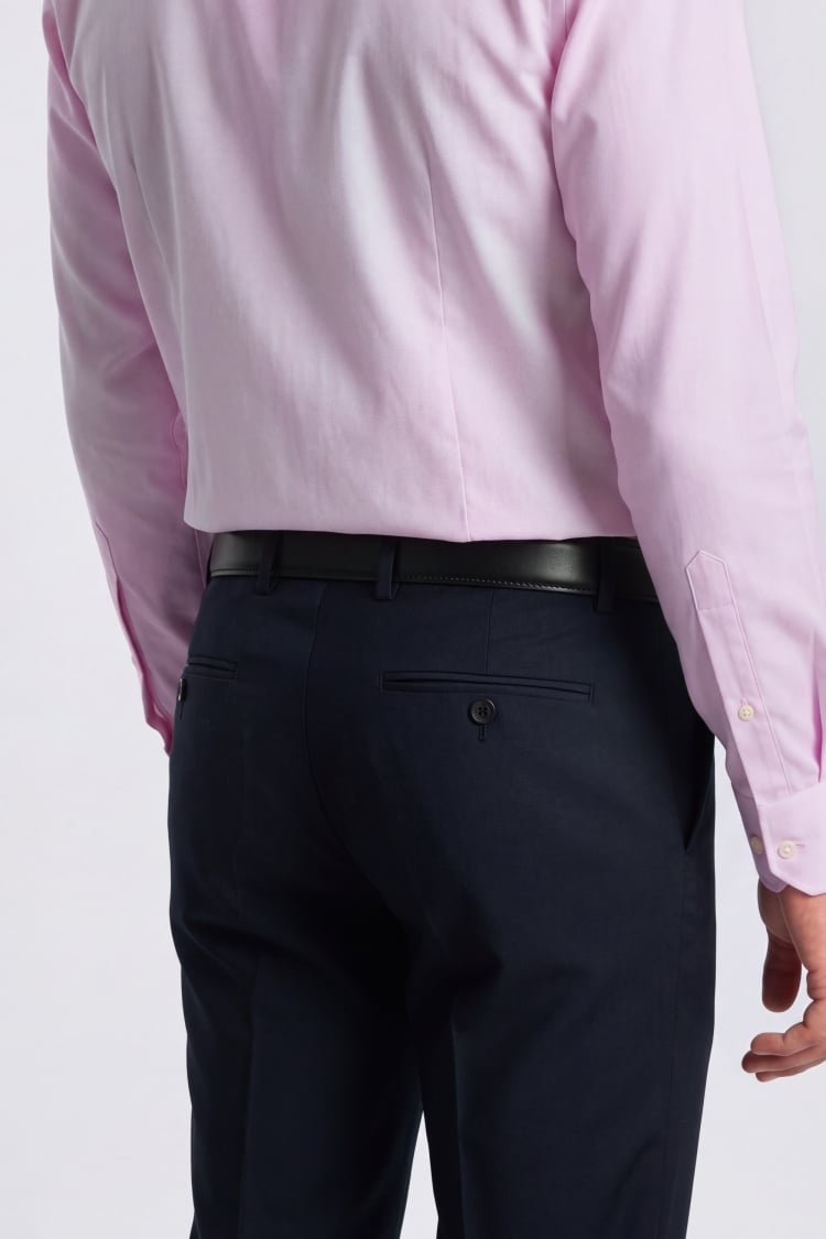 Tailored Fit Pink Royal Oxford Non Iron Shirt