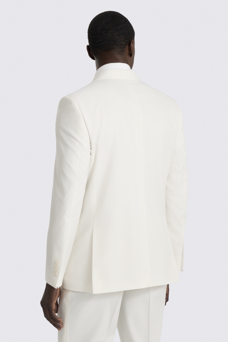 Tailored Fit Off White Suit