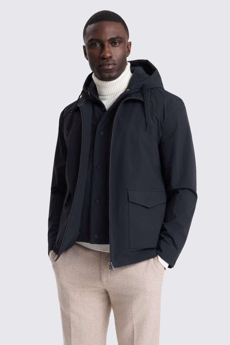 Navy Hybrid Jacket