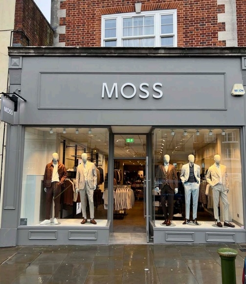 Moss bros shop clarks village