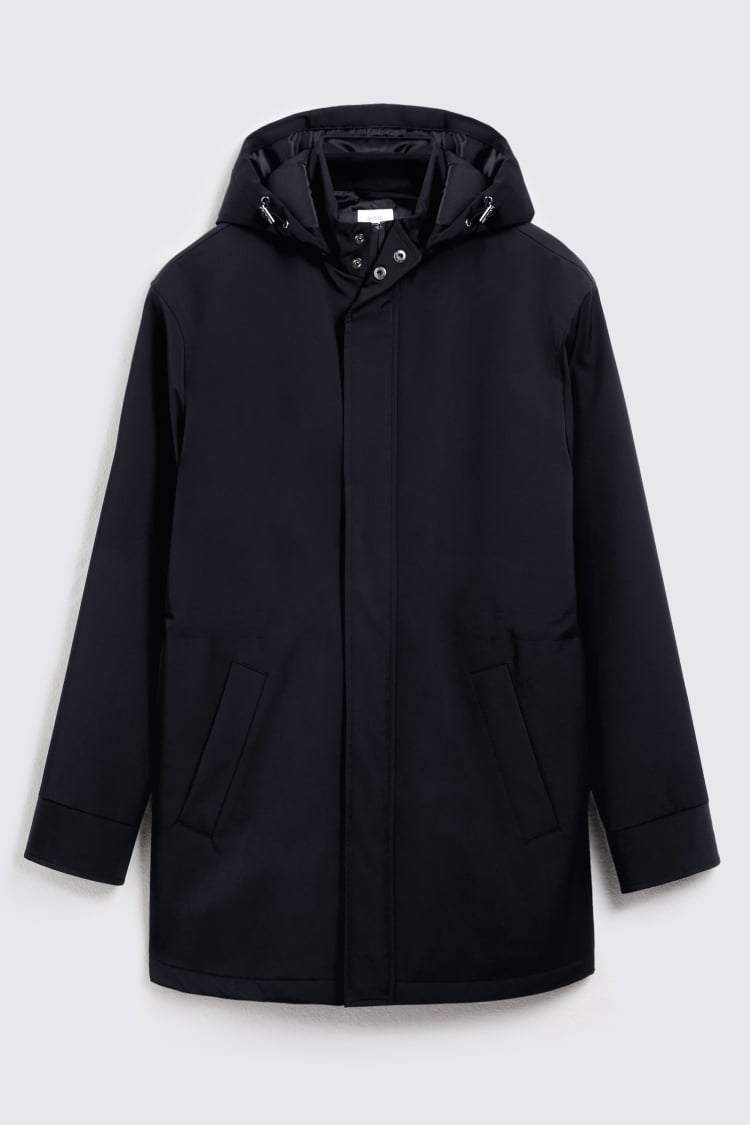 Navy Removable Hood Jacket