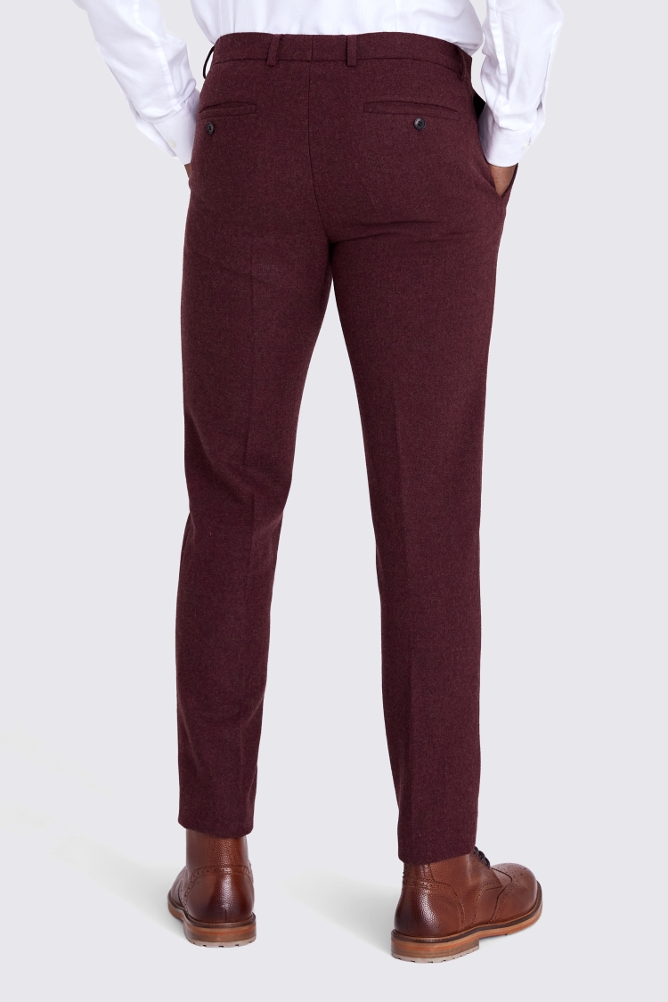 Slim Fit Fig Donegal Trousers | Buy Online at Moss