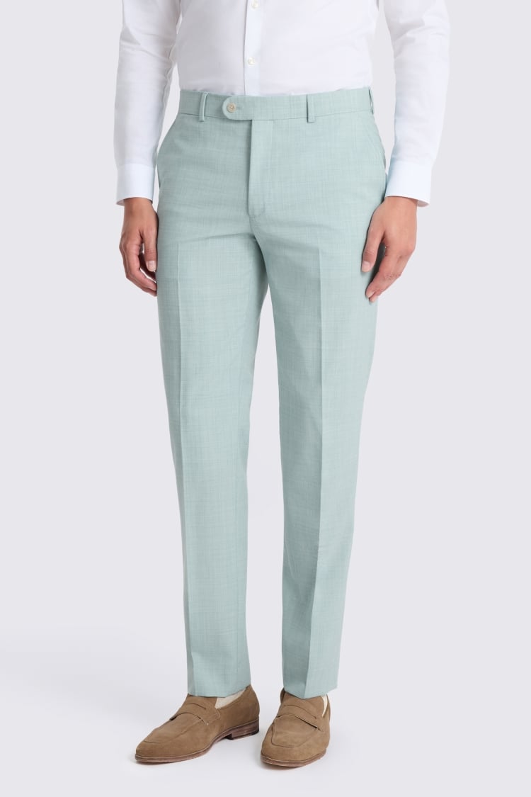 Slim Fit Aqua Marl Suit