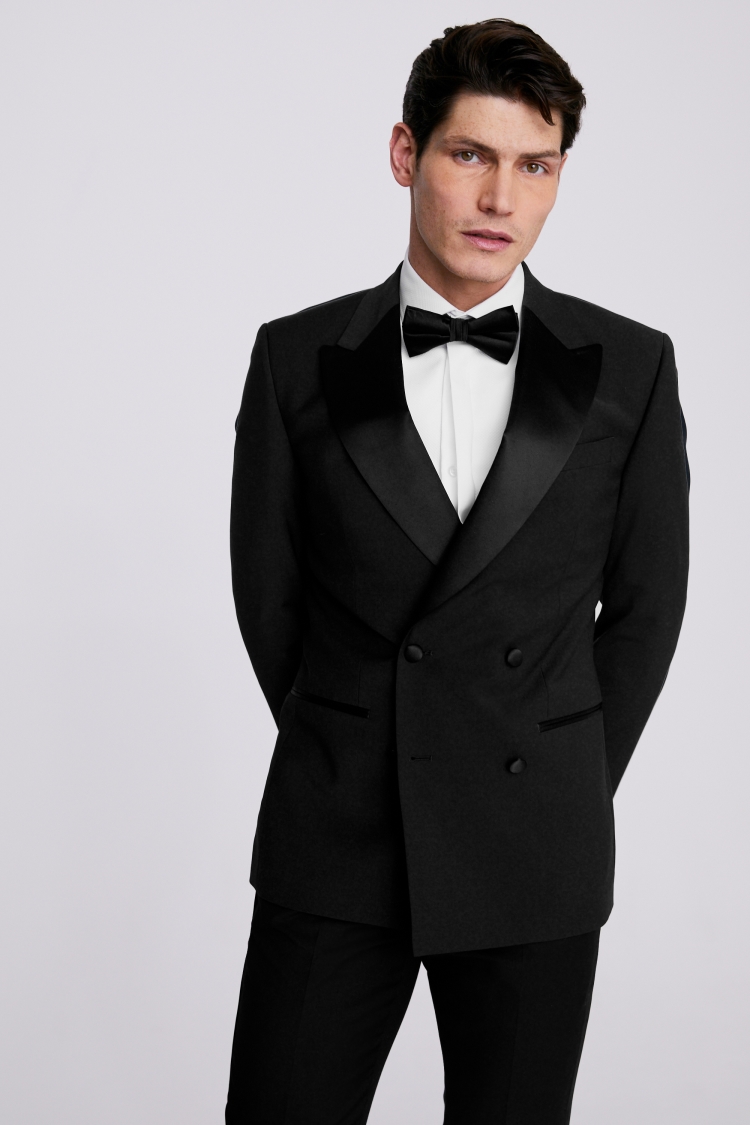 Tailored Fit Black Tuxedo Jacket