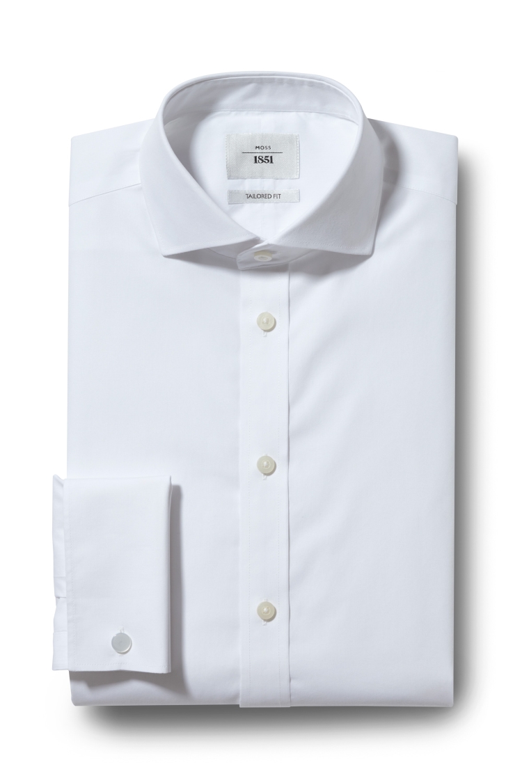 Tailored Fit White Non-Iron Shirt