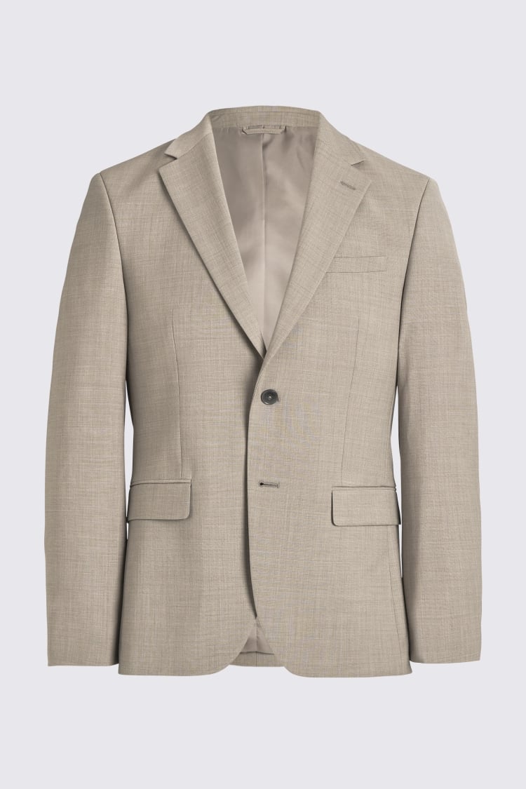 DKNY Slim Fit Taupe Suit
