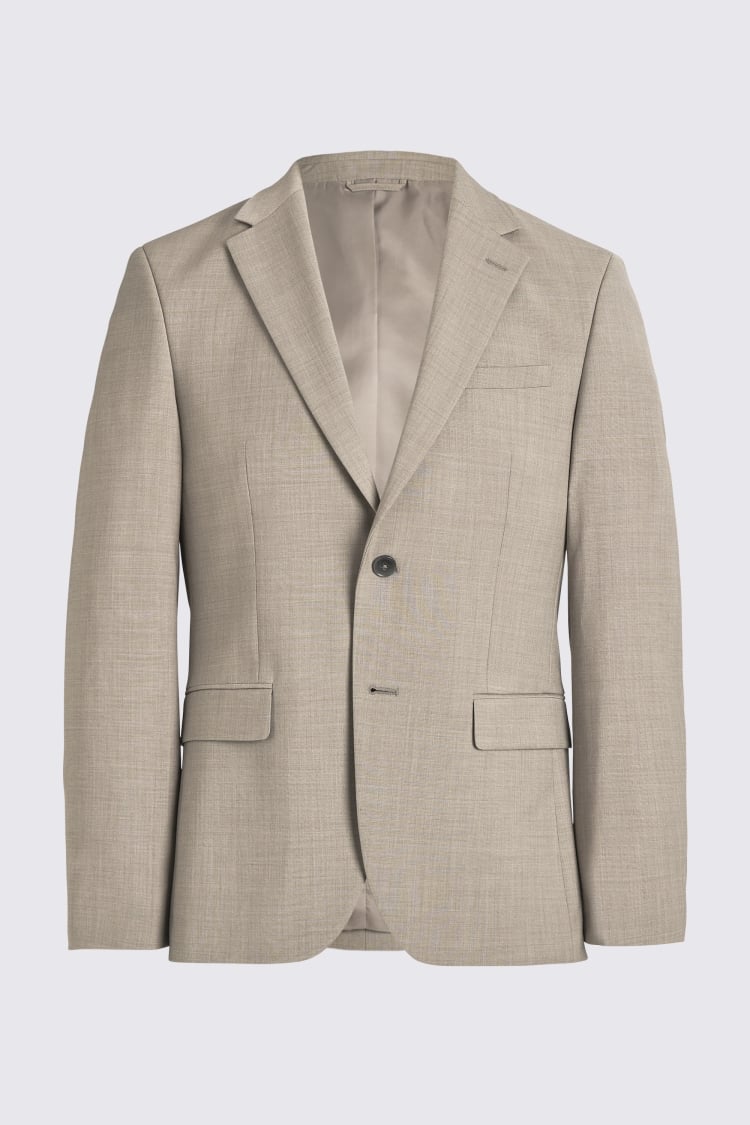 DKNY Slim Fit Taupe Performance Jacket