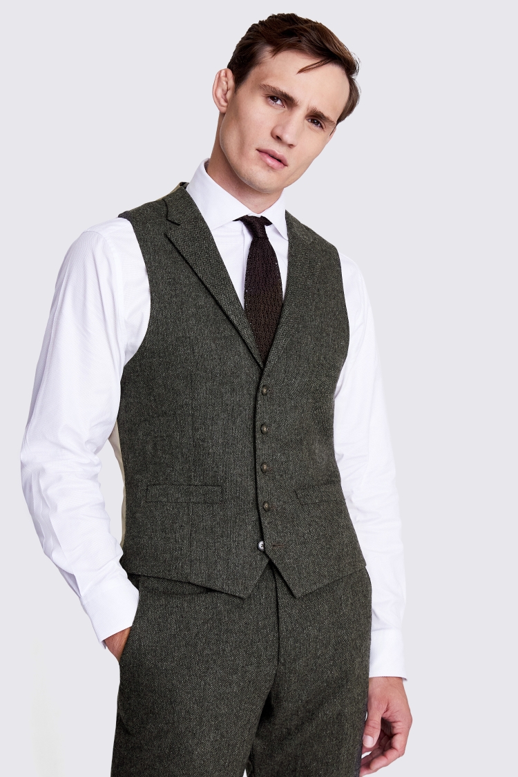 Herringbone jacket outlet and waistcoat