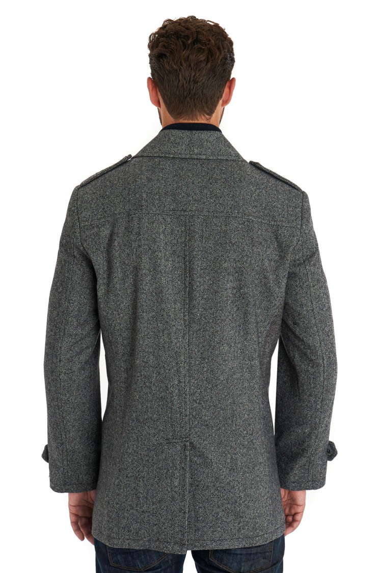 Moss 1851 Tailored Fit Grey Double Breasted Jacket 