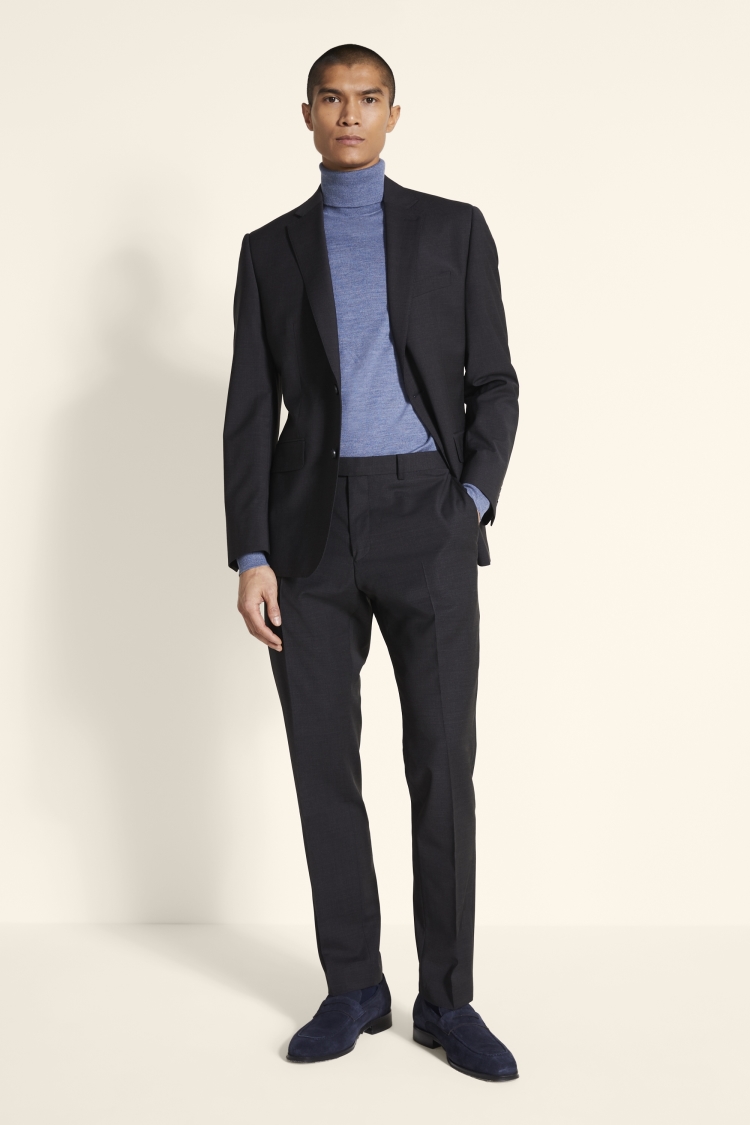 Tailored Fit Charcoal Suit