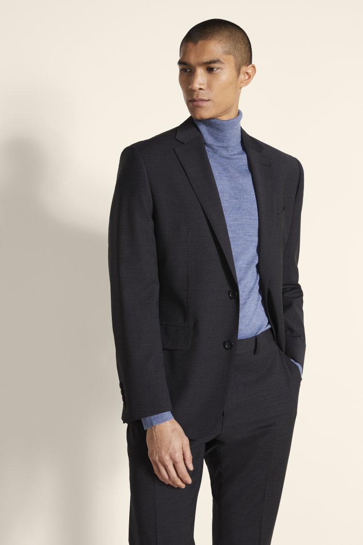 Tailored Fit Charcoal Jacket | Buy Online at Moss