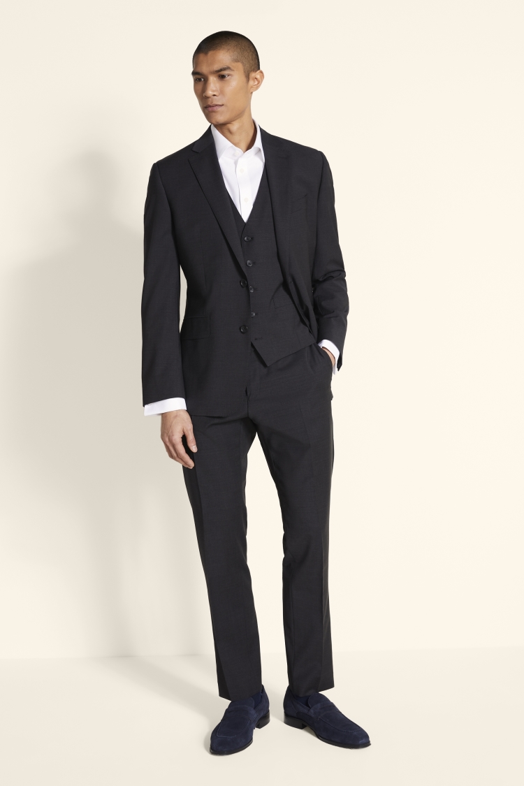 Tailored Fit Charcoal Jacket 