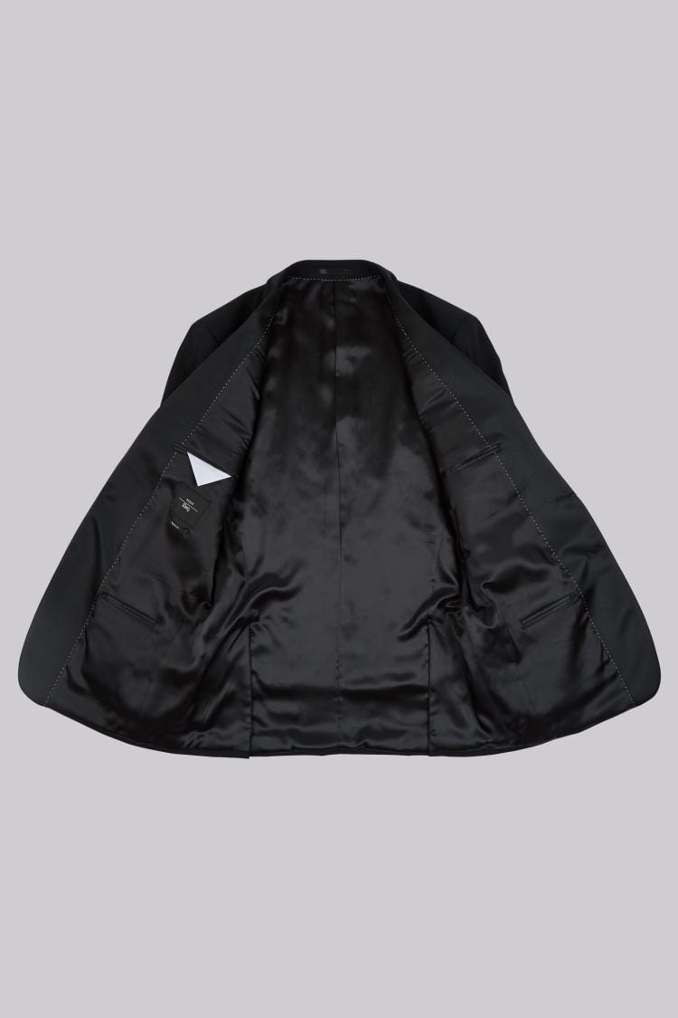 Moss Esq. Regular Fit Black Peak Lapel Tuxedo Jacket