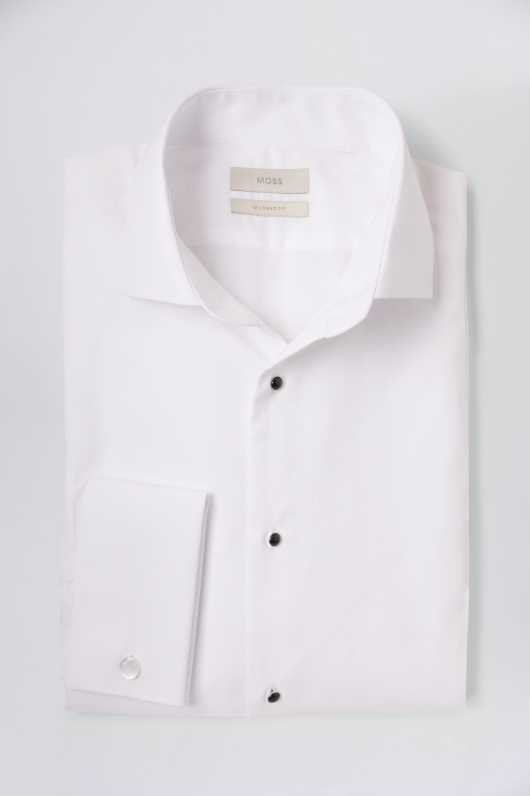 Tailored Fit White Marcella Dress Shirt