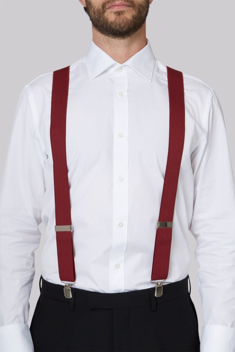 Trimming Shop Men's Clip On Trouser Braces 30(76cm) Red With White Dots at   Men's Clothing store