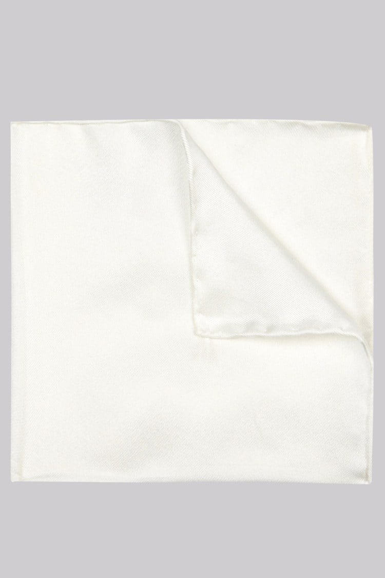 White Pocket Square | Buy Online at Moss