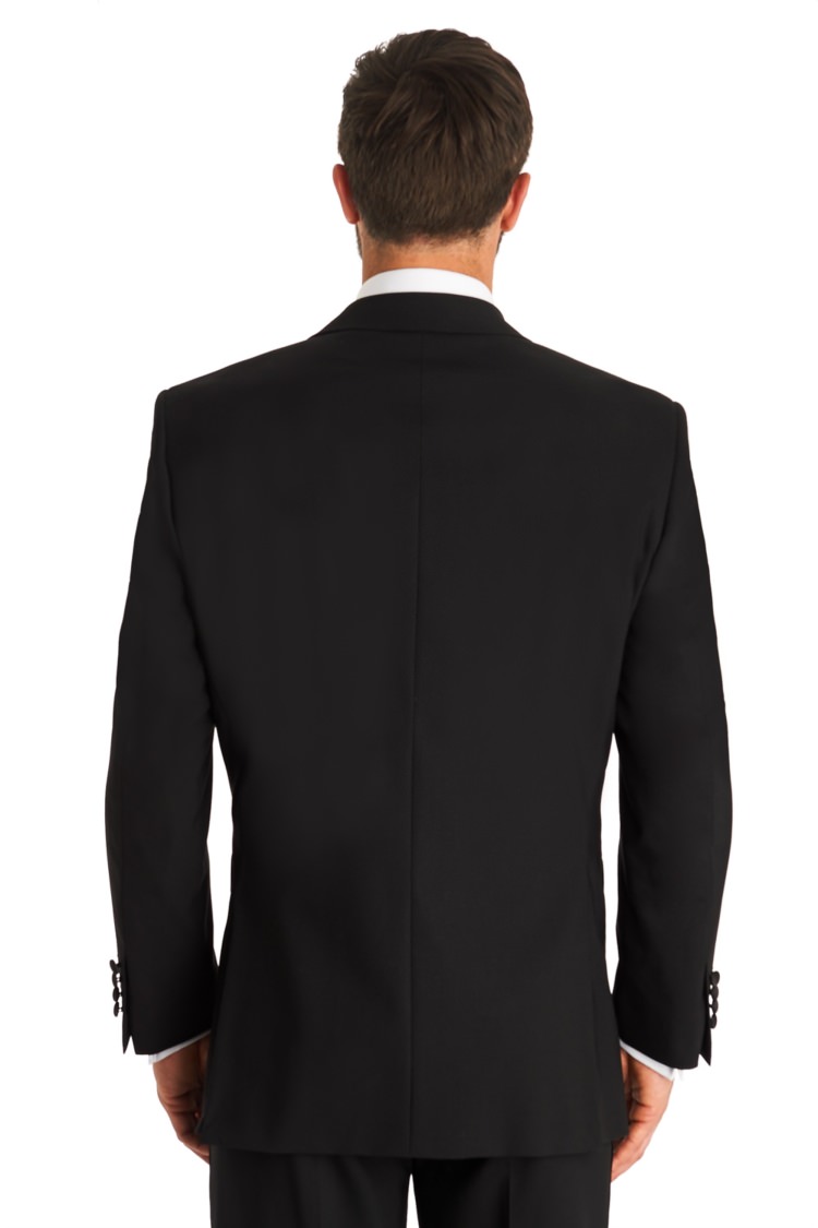 Moss Bros Regular Fit Black Notch Lapel Tuxedo