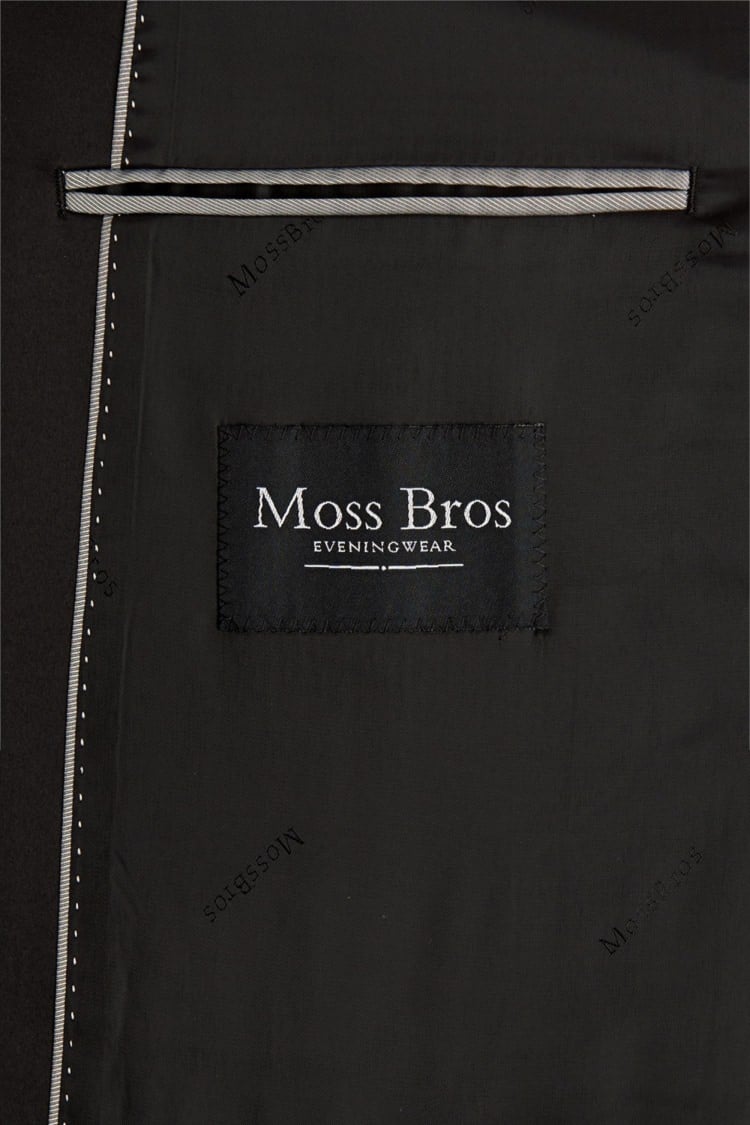 Moss Bros Regular Fit Black Notch Lapel Tuxedo