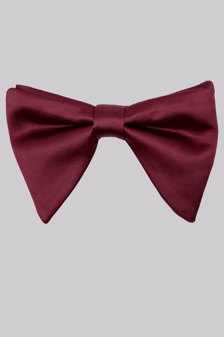 Wine Floppy Bow Tie