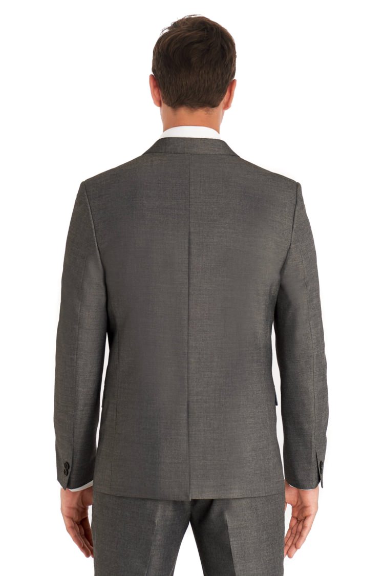 Moss London Slim Fit Silver Peak Lapel Jacket