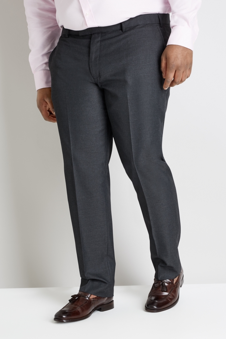 Moss London Skinny Fit Charcoal Trousers 