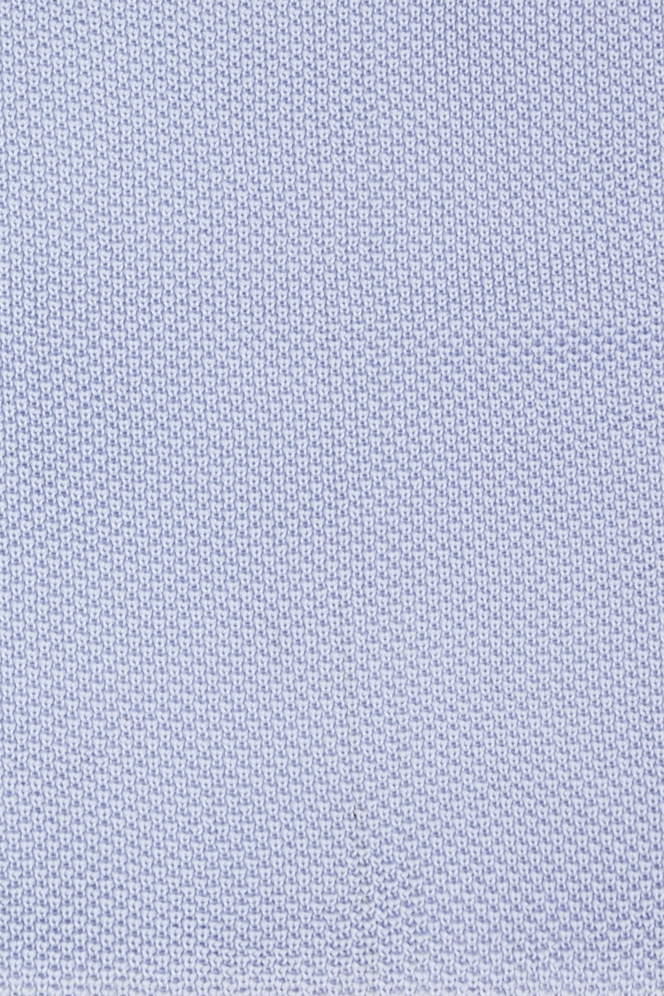 Moss London Sky Blue Knitted Pocket Square