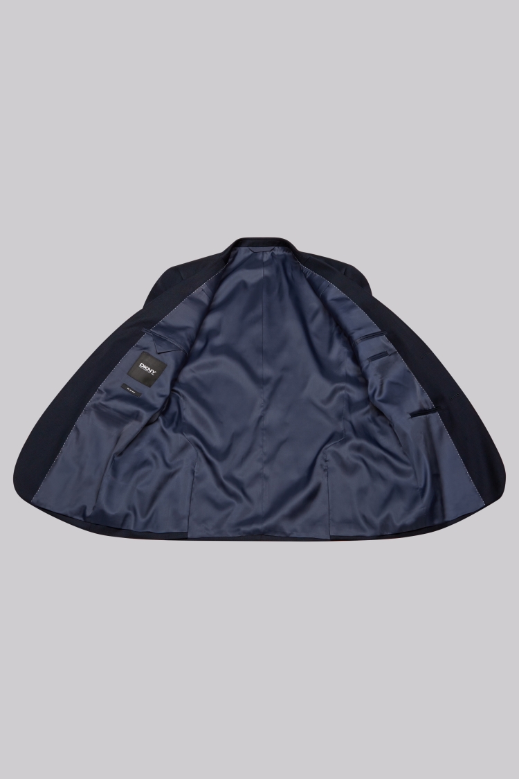 DKNY Slim Fit Navy Birdseye Jacket
