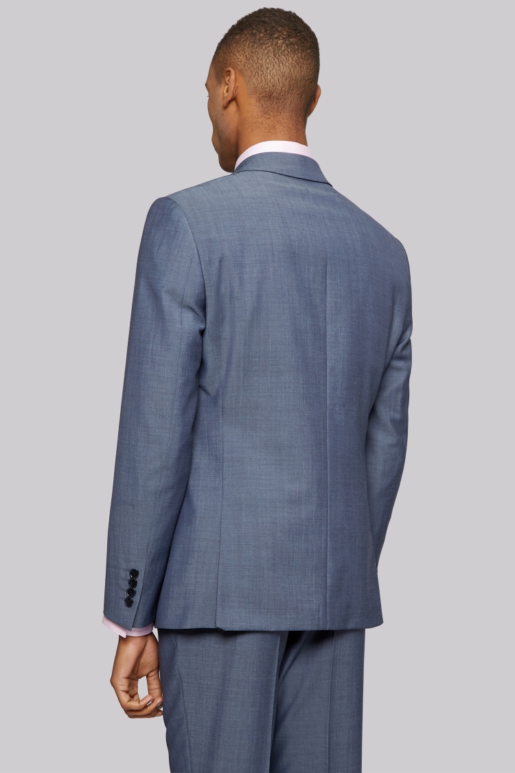 DKNY Slim Fit Blue Twill Suit
