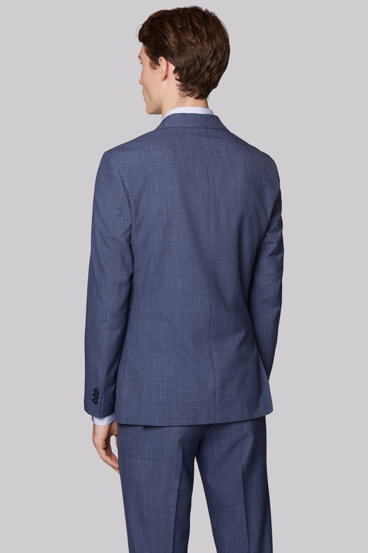 Moss London Skinny Fit Blue Speckled Suit