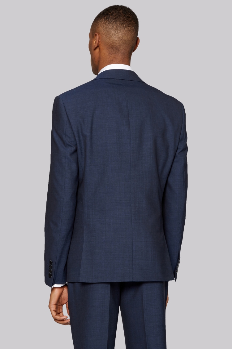 DKNY Slim Fit Indigo Mohair Look Jacket