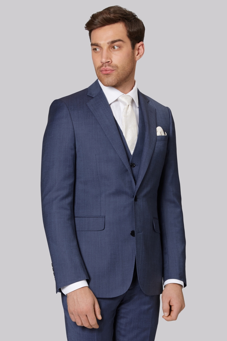 Lanificio F.lli Cerruti Dal 1881 Cloth Tailored Fit Light Blue