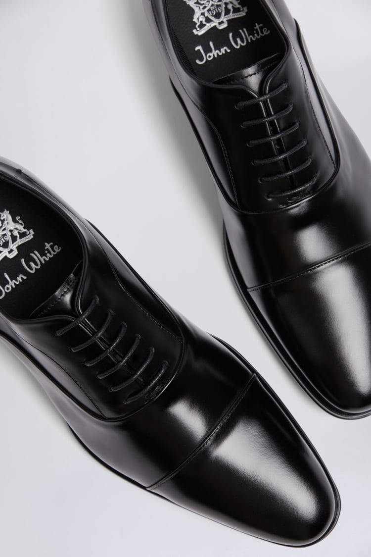 John White Guildhall Black Oxford Shoes