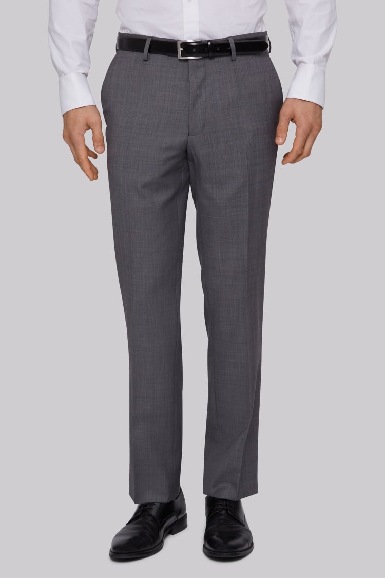 Ted Baker Tailored Fit Silver Sharkskin Trouser