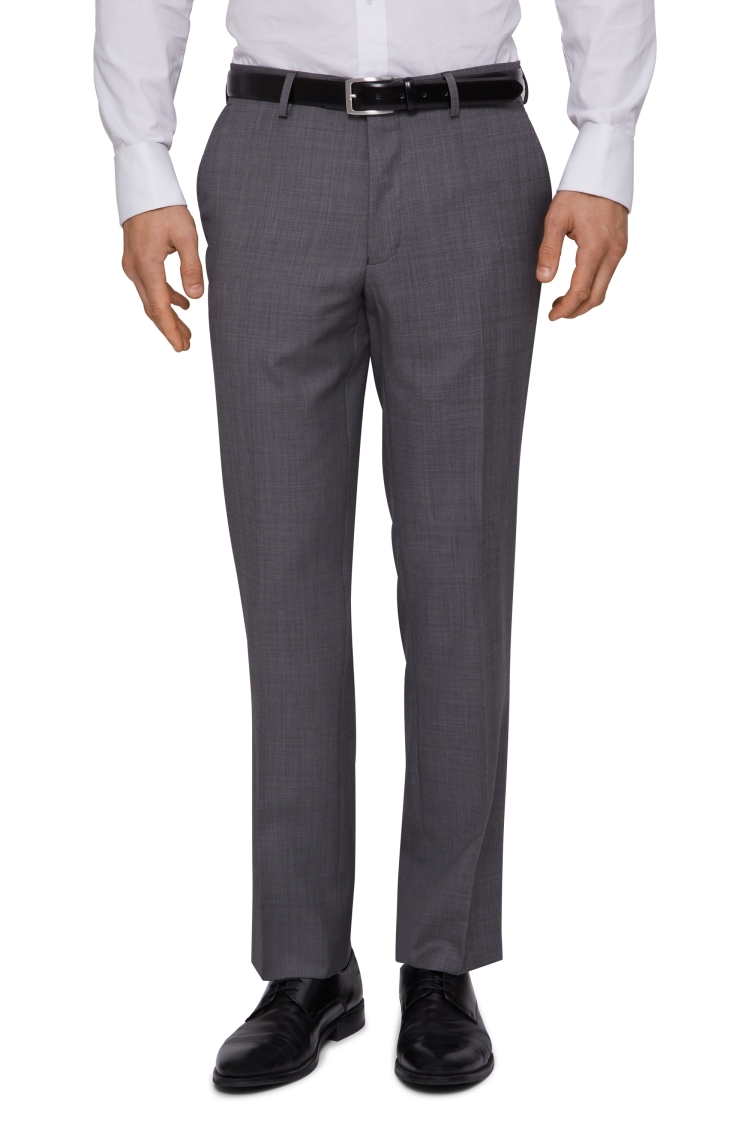 Ted Baker Tailored Fit Silver Sharkskin Pant