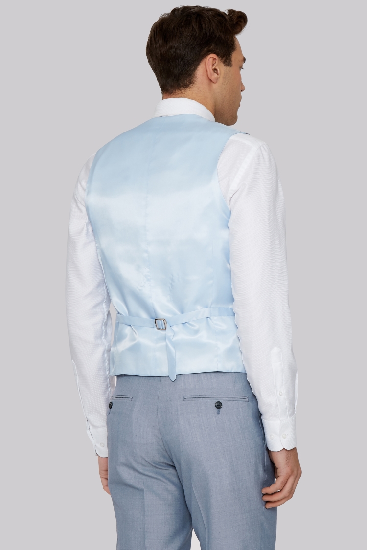 Moss 1851 Tailored Fit Ice Blue Vest