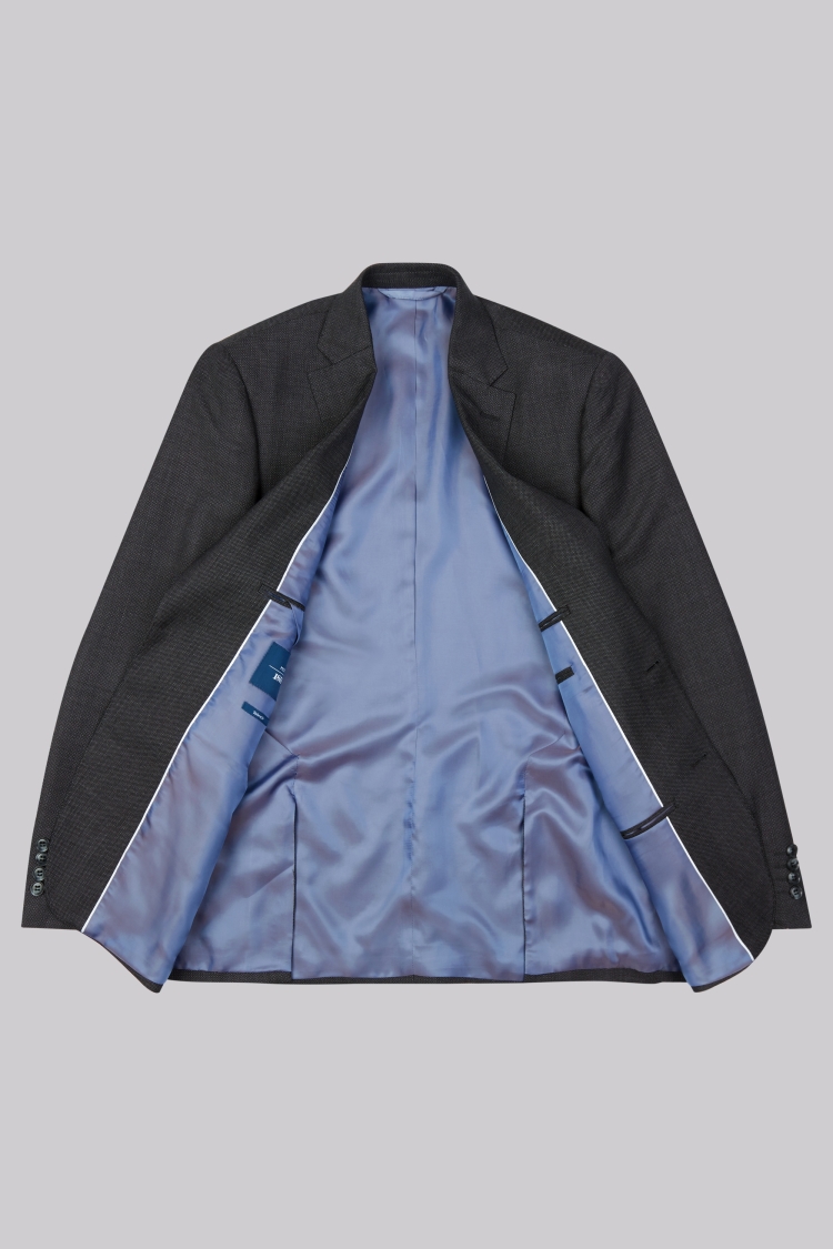 Moss 1851 Tailored Fit Charcoal Birdseye Jacket
